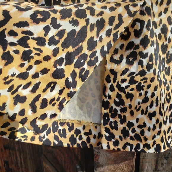 VINTAGE LEOPARD MINI DRESS - APPROX SIZE SMALL - Picture 4 of 5